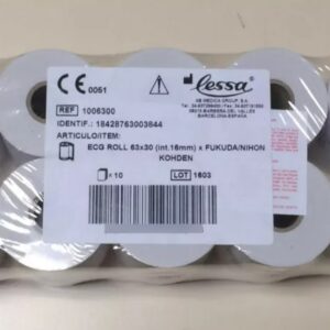 PAPEL ELECTROCARDIOGRAMA 63 MM X 30MTS. LESSA COD. 1006300