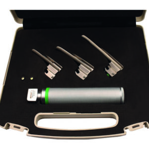 Set de Laringoscopio Fibra Óptica Pediátrico Miller 00,0,1