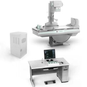 Equipo De Rayos X Digital Con Fluoroscopia y Detector Dinamico 65.5KW 25°